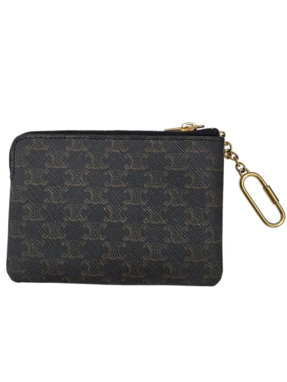 Celine Triomphe Key Ring Coin Case